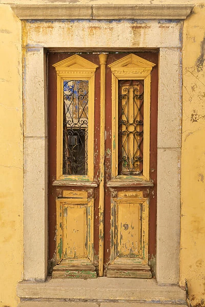 Yellow Door, Symi Island, Dodecanese Islands, Greece