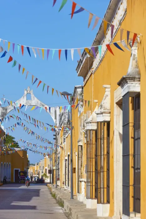 Framed Print : A yellow street of Izamal in colonial architecture, Yucatan, Mexico. Izamal is known in Yucatan as the Yellow City, as most of its buildings are painted yellow Framed Print : A yellow street of Izamal in colonial architecture, Yucatan, Mexico. Izamal is known in Yucatan as the Yellow City, as most of its buildings are painted yellow