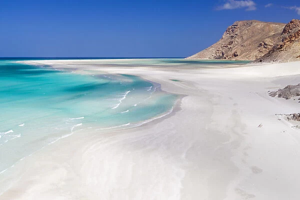 Yemen, Socotra, Sha ab, Qalansiah. The stunning beach at Qalansiah