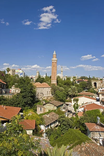 Yivli Minare (Grooved Minaret) and Tekeli Memet Pasa Mosque, Kaleici, Antalya, Mediterranean