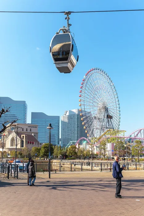 Framed Print : Yokohama, Minato Mirai 21 district features a new gondola, ferris wheel, and amusement park Framed Print : Yokohama, Minato Mirai 21 district features a new gondola, ferris wheel, and amusement park