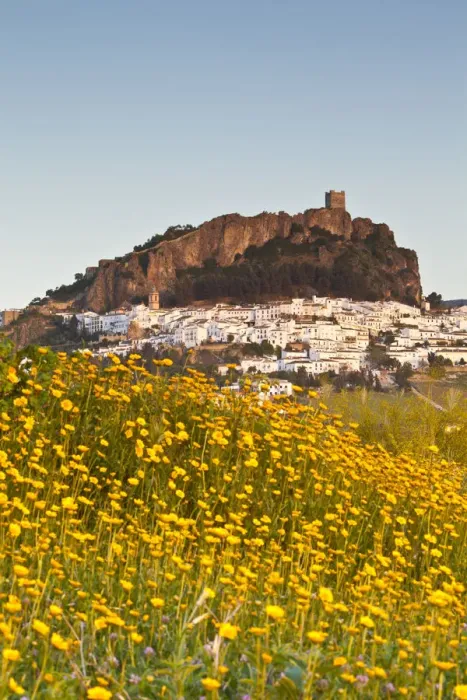 Framed Print : Zahara de la Sierra at sunset, Zahara de la Sierra, Cadiz Province, Andalusia, Spain Framed Print : Zahara de la Sierra at sunset, Zahara de la Sierra, Cadiz Province, Andalusia, Spain