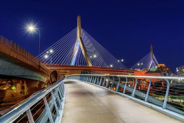 Framed Print : Zakim Bridge Boston, Massachusetts, USA
