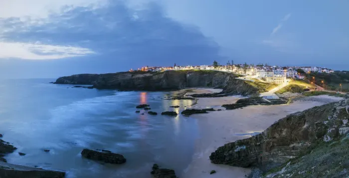 Framed Print : Zambujeira do Mar beach at dusk. Alentejo, Portugal Framed Print : Zambujeira do Mar beach at dusk. Alentejo, Portugal