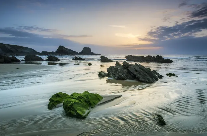 Framed Print : Zambujeira do Mar beach at sunset. Alentejo, Portugal Framed Print : Zambujeira do Mar beach at sunset. Alentejo, Portugal