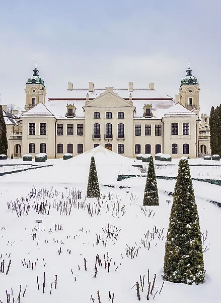 Zamoyski Palace in Kozlowka, winter, Lublin Voivodeship, Poland