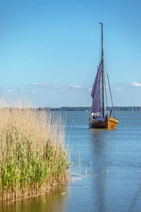 Framed Print : Zeesenboot on the Bodden near von Althagen, Mecklenburg-Western Pomerania, Baltic Sea, North Germany, Germany Framed Print : Zeesenboot on the Bodden near von Althagen, Mecklenburg-Western Pomerania, Baltic Sea, North Germany, Germany