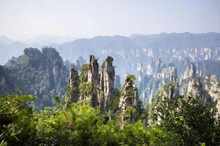 Framed Print : Zhangjiajie National Forest Park, (Hallelujah Mountains), Zhangjiajie