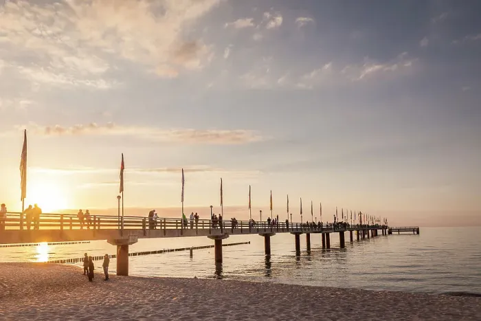 Framed Print : Zingst pier at sunset, Mecklenburg-Western Pomerania, Baltic Sea, North Germany, Germany Framed Print : Zingst pier at sunset, Mecklenburg-Western Pomerania, Baltic Sea, North Germany, Germany