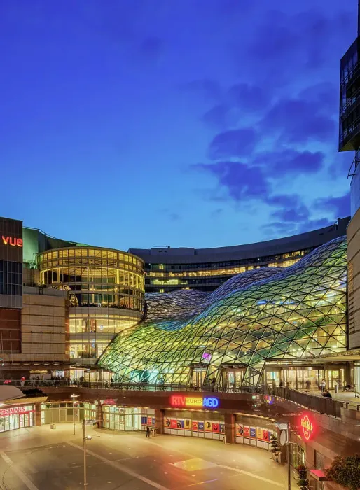 Framed Print : Zlote Tarasy Shopping Mall at dusk, Warsaw, Masovian Voivodeship, Poland Framed Print : Zlote Tarasy Shopping Mall at dusk, Warsaw, Masovian Voivodeship, Poland