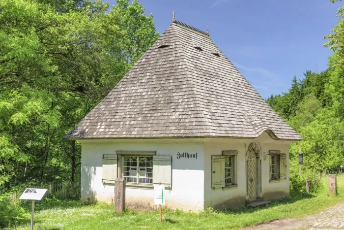 Framed Print : Zollhaus building at Hofgut Sternen, Breitnau, Hollental Valley, Black Forest, Baden-Wurttemberg, Germany