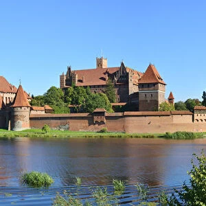The 13th century Malbork Castle, founded by the Knights of the Teutonic Order, a Unesco