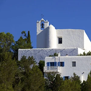 16th Century Church, Puig de Missa, Santa Eularia des Riu, Ibiza, Balearic Islands, Spain