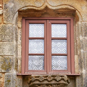 A 16th century window at Castelo Rodrigo. Beira Alta, Portugal