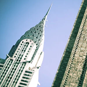 The 1930s Art Deco architecture of the Chrysler building, New York, USA