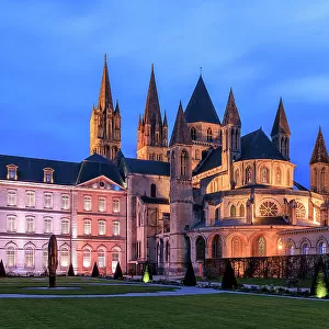 Abbaye aux Hommes and Mairie de Caen, Caen, Normandy, France