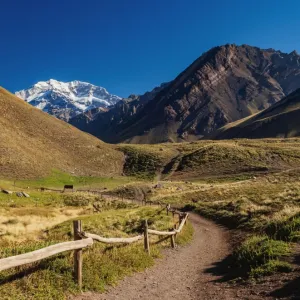 Aconcagua Mountain, Horcones Valley, Aconcagua Provincial Park, Central Andes, Mendoza Province