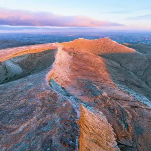 Aerial Print of Corn Du, Pen-y-Fan and Cribyn Peaks Aerial Print of Corn Du, Pen-y-Fan and Cribyn Peaks