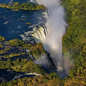 Aerial of Victoria Falls, Zimbabwe
