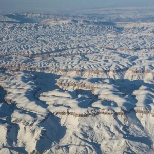 Aerial view over Helmand in central Afghanistan