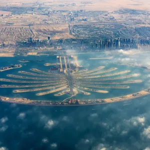 Aerial View of Palm Jumeirah Print, Dubai, UAE Aerial View of Palm Jumeirah Print, Dubai, UAE