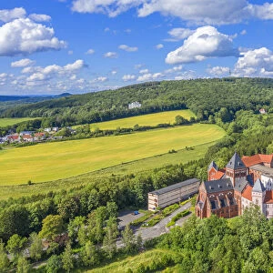 Aerial view on Steyeler missions house, St. Wendel, Saarland, Germany