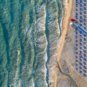 Aerial view of Torre dell Orso Beach (Torre dell Orso, Melendugno