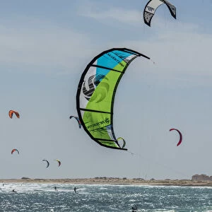 africa, Cape Verde, Sal. Kitesurfing