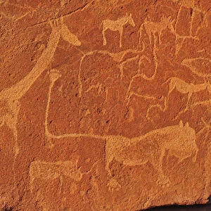 Africa, Namibia, Damaraland, Twyfelfontein, UNESCO World Heritage Site, Rock Art