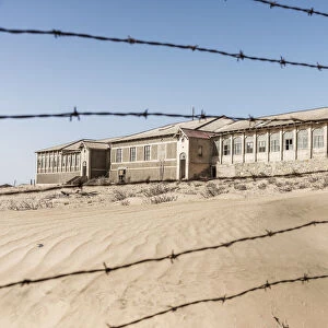 Africa, Namibia, Kolmanskop. the Old hospital of the ghost diamond town