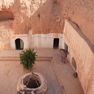 Africa, Tunisia, Matmata, traditional Underground dwellings also known as cave houses