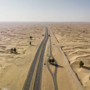 Al Qudra Desert Print, Dubai Landscape Al Qudra Desert Print, Dubai Landscape