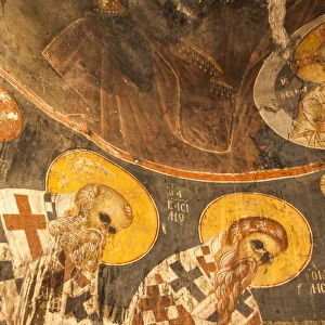 Albania, Korca-area, Mborja, 14th century frescoes of the Holy Resurrection church
