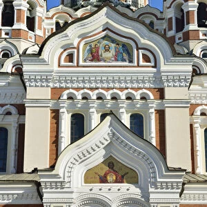 Alexander Nevsky Cathedral, dating back to the 19th century, in Toompea Hill