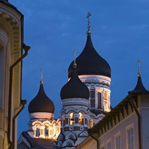 Alexander Nevsky Church at Dusk