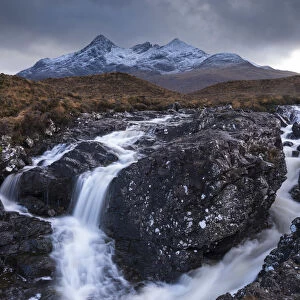 Allt Dearg Mor River and Sgurr nan Gillean mountain, Glen Sligachan, Isle of Skye