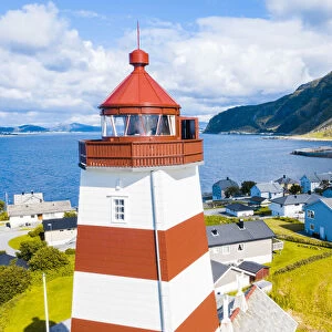 Alnes lighthouse, Godoya island, More og Romsdal, Norway