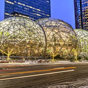Amazon Spheres at Amazon headquarters campus, Seattle, Washington, USA