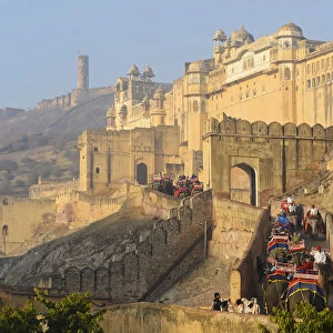 Amber Fort in city of Jaipur, Rajasthan, India