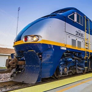 Amtrak California passenger train, Merced, California, USA