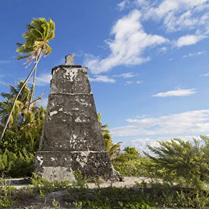 Ancient lighthouse, Fakarava, Tuamotu Islands, French Polynesia