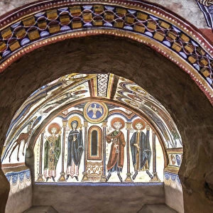 Andorra, Andorra La Velha, Projections of the paintings of the apsis in the Santa Coloma church