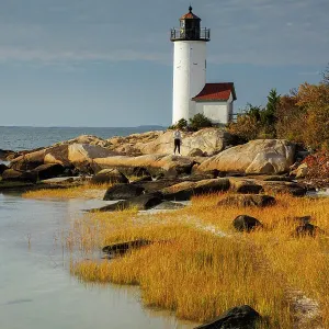 Annisquam Lighthouse, Wigwam Point, Gloucester, Cape Ann, Massachusetts, New England, USA Annisquam Lighthouse, Wigwam Point, Gloucester, Cape Ann, Massachusetts, New England, USA