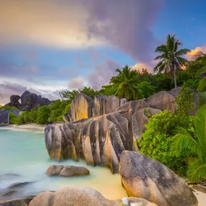 Anse Source d Argent beach, La Digue, Seychelles