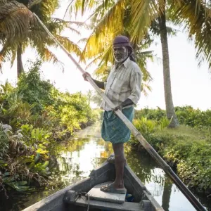 Anthony's Kerala Backwaters Print Anthony's Kerala Backwaters Print