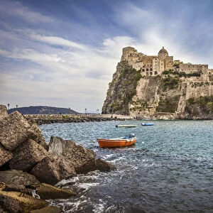 Aragonese Castle in Ischia Ponte, Ischia Island, Gulf of Naples, Campania, Italy