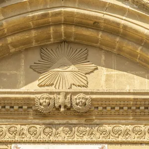 architectural detail on Panayia Phaneromeni church, Nicosia, Cyprus