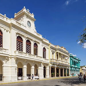 Architecture at Parque Vidal, Santa Clara, Villa Clara Province, Cuba