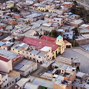 Argentina, Salta Province, Elevated view of Iruya