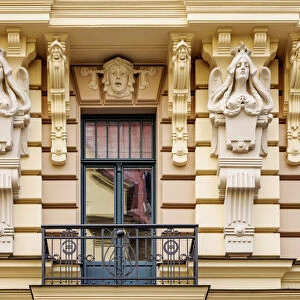 Art Nouveau Architecture, 13 Albert Street, Riga, Latvia